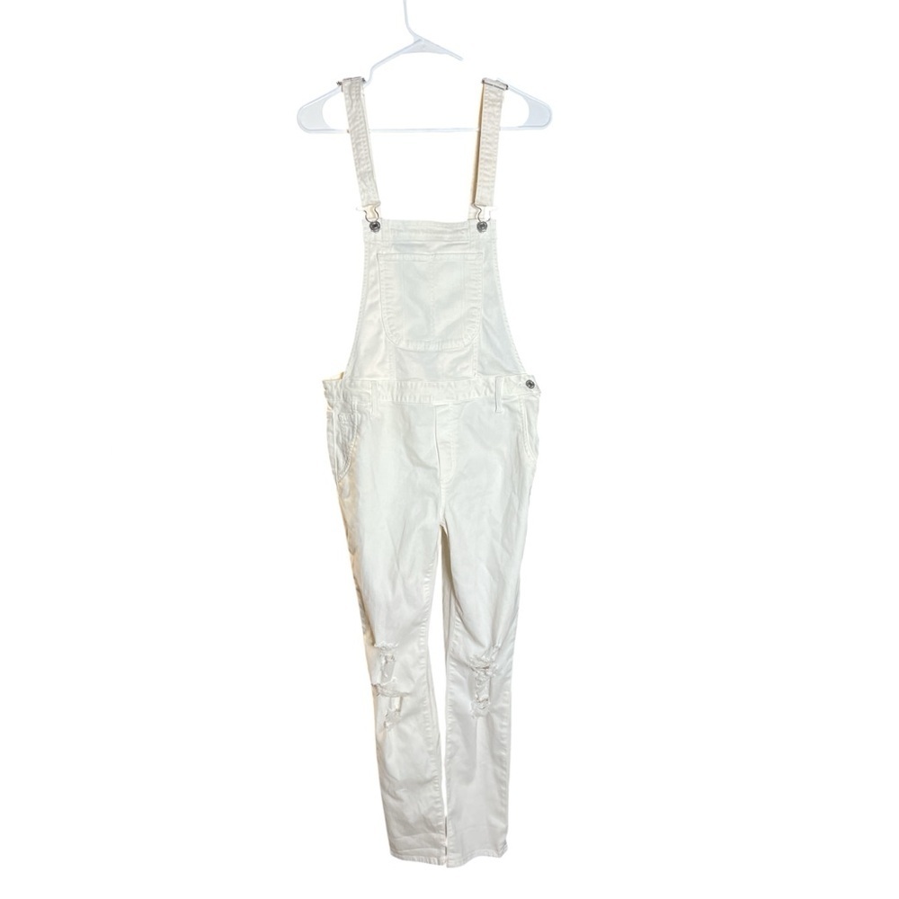 Black Orchid Women's off white  Denim Overalls 28